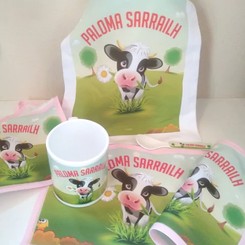 Kit completo "Vaquita florista"