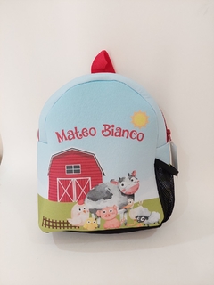 Mochila con bolsillo con taza y cuchara en internet