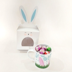 Taza + 5 huevitos en cajita con orejas - comprar online