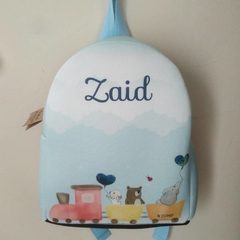 Mochila ilustrada con bolsillo sin personalizar - Jump tu salto creativo
