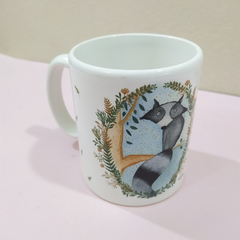 Taza cerámica "Zorrito piedra libre"