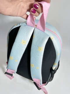 Mochila Ilustrada XXL con tiras estampadas y bolsillo - tienda online