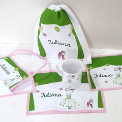 Mochila ilustrada con bolsillo + kit completo - comprar online