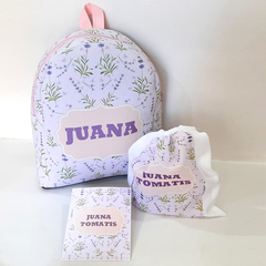 Mochila + Kit completo lavanda