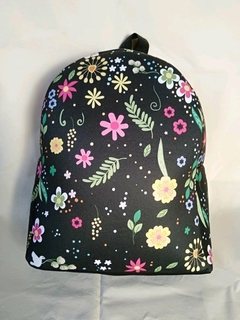 Mochila Ilustrada XXL con tiras estampadas y bolsillo en internet