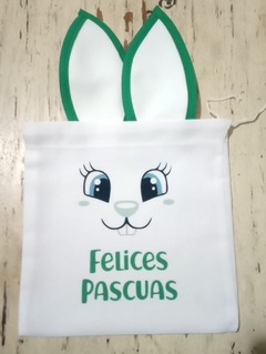 Bolsita de tela con orejas + huevitos - tienda online