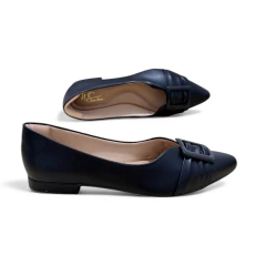 Sapatilha Preta Fivela Preta - 13887 - loja online