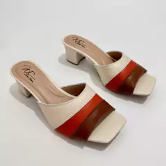 Tamanco em Couro Off - 13690 - West Shoes