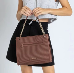 Bolsa Petite Jolie Olga Chocolate PJ10072 - comprar online