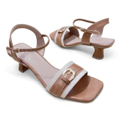 Sandália Caramelo/Rafia - 13823 - loja online