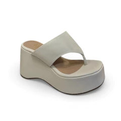 Chinelo Anabela Off White - 13923 - comprar online