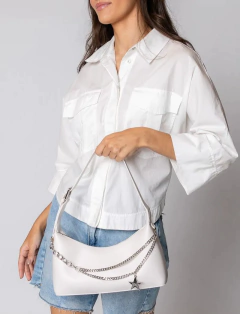 Bolsa Petite Jolie Thayla White/Niquel PJ11282 na internet