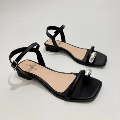 Sandália Mini Salto Preta Dedo - 13483 - comprar online