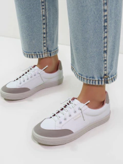 Tênis Casual Branco/Nude - 13726 - comprar online