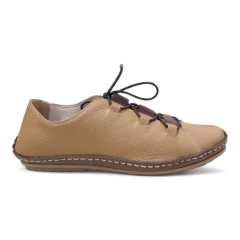Tênis de Couro Capuccino/Café - 13816 na internet