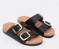 Chinelo Petite Jolie Lovin' Flat Preto/Mocca 13395