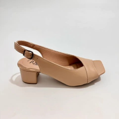 Sandália em Couro Nude - 13557 - comprar online