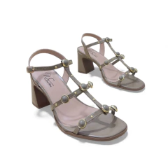 Sandália Verde Enfeites Pedras Verdes - 13872 - West Shoes