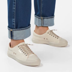 Tênis Casual Trama Off White - 13909 - comprar online