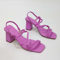 Sandália Feminina Rosa Trançada - 13260 - comprar online