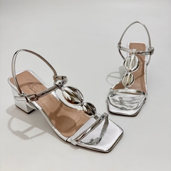 13597 Sandália Prata Salto - comprar online
