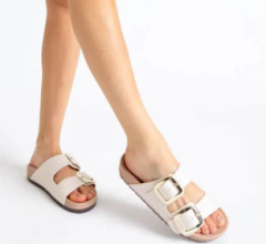 Chinelo Petite Jolie Lovin' Flat Marfim/Mocca 13394 na internet