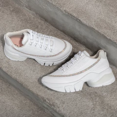 Tênis Ramarim Branco Strass 13498