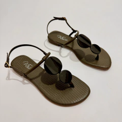 Sandália Rasteira Verde Bola - 13652