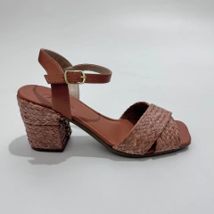 Sandália Palha Terracota 13429 - West Shoes