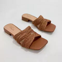 Tamanco Tricô Conhaque - 13671 na internet