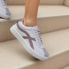 Tênis Casual Off Listras Avelã - 13727 - comprar online