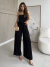 Conjunto Begônia - Calça Pantalona Fendas e Top Lenço - Frigg Modas
