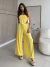 Conjunto Girassol - Calça Pantalona Fendas e Top Lenço - comprar online