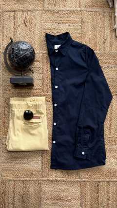 CAMISA LUMÉ AZUL MARINO - comprar online