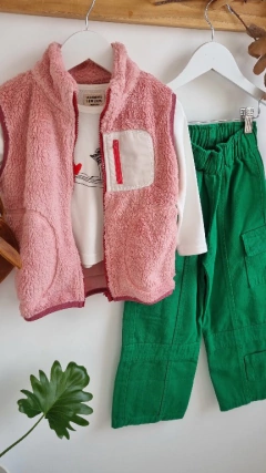 PANTALON CARGO VERDE - Pinina Kids Boutique