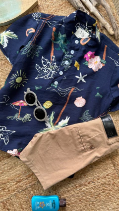 BERMUDA GAB CHINO CAMEL - Pinina Kids Boutique