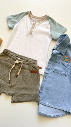 SHORT MORO VERDE - Pinina Kids Boutique