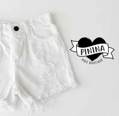 SHORT JEAN MEGAN BLANCO - comprar online