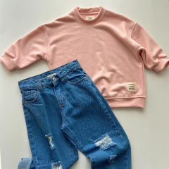 BUZO OVERSIZE ROSA - tienda online