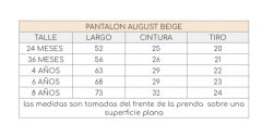 PANTALON AUGUST BEIGE en internet