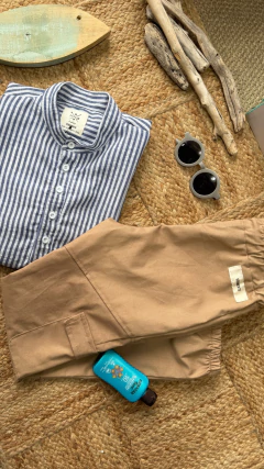 CAMISA MAHO PETITE BLANCA RAYADA - tienda online