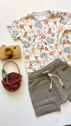 SHORT MORO VERDE - Pinina Kids Boutique
