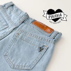 SHORT JEAN MEGAN CELESTE ULTRA CLARO - Pinina Kids Boutique