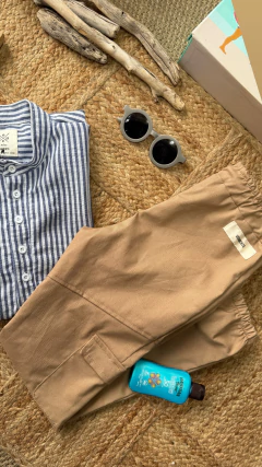 CAMISA MAHO PETITE BLANCA RAYADA - Pinina Kids Boutique