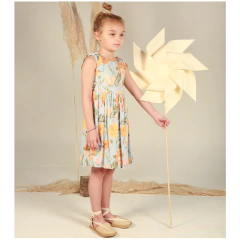 VESTIDO MAGNOLIA CELESTE - comprar online