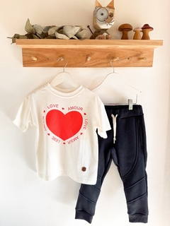 REMERA OVERSIZE L’AMOUR -BLANCA - comprar online
