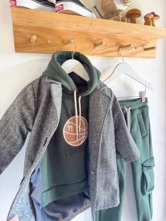 BUZO HOOD VERDE BASKET