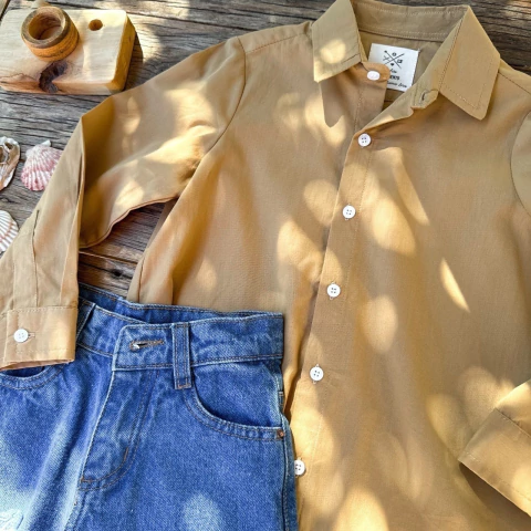 CAMISA MOON CAMEL - comprar online