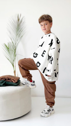 BUZO OVERSIZE LETTER BYN - Pinina Kids Boutique