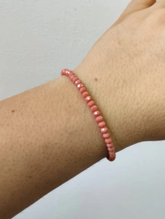 Pulsera de cristales coral
